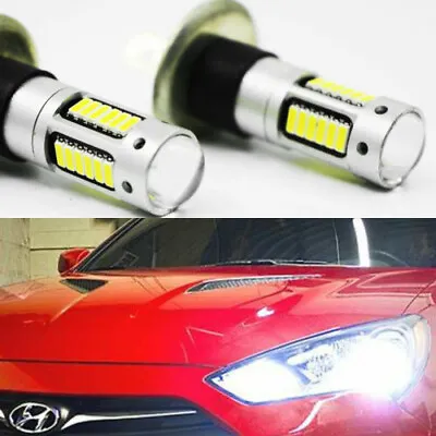 2pcs H1 Xenon White LED Projector Bulbs Driving Fog Lights/High Beam DRL 30-SMD • $10.48