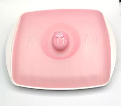 Joie Oink Oink Pig Microwave Bacon Tray & Splatter Lid Quick Easy Piggy Cooker • $10.49