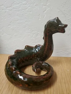 Whimsical Sea Serpent Dragon Glazed Figurine • $49.99