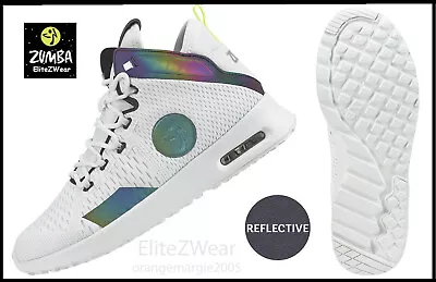 ZUMBA Mid High Top Shoes Trainers Dance Reflective! Limited Convention Edition! • £143.70