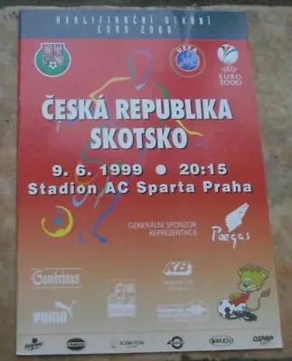 £0.99 • Buy 1999 (Jun)   Czech Republic  V Scotland  - European Championship Qualifier
