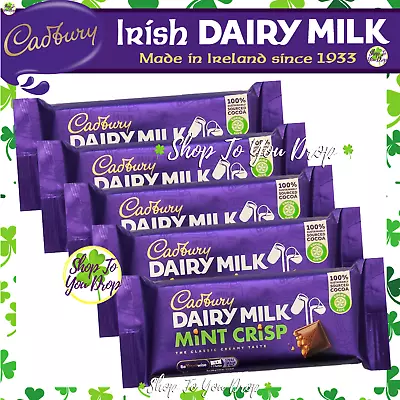 5 IRISH CADBURY MINT CRISP CHOCOLATE 54g BARS GIFT✨SPECIAL OFFER✨BB 10/24✨£9.95✨ • £9.95