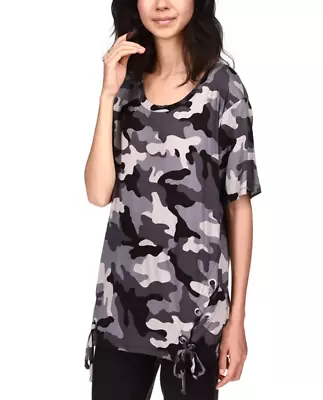 MICHAEL Michael Kors Camo-Print Lace-Up Tunic 4B 682 • $8.96