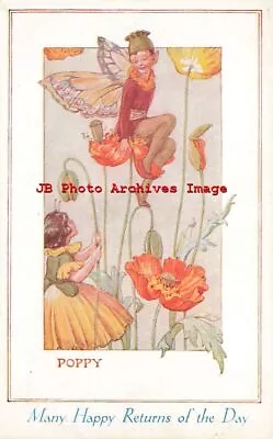 Margaret W. Tarrant Medici Society Fairies In Our Garden Poppy • $7.99