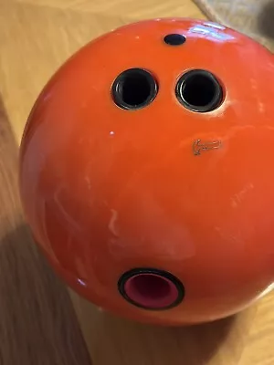 15lb Hammer Orange Vibe Bowling Ball - RH - Single Drilled - Mint Condition • $120