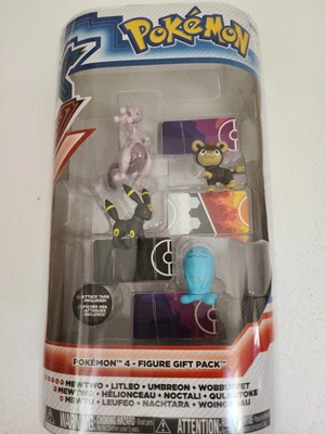 $25 • Buy Pokémon 4-figure Gift Pack Mewto Litleo Umbreon Wobbuffet Collectables  Series 1