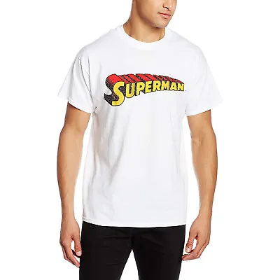 £7.50 • Buy Superman Distressed Logo T-Shirt. Classic Comic Book DC Comics Great Gift Fan