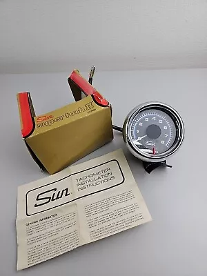 Sun Super Tach II 8000 RPM Tachometer Blue Line 8K Tach • $199