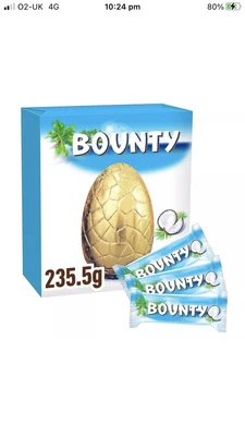 £19.90 • Buy 4 ❌Bounty Coconut Milk Chocolate Easter Egg With 3 Fun Size Bars
