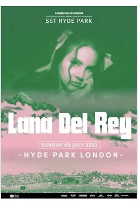 Lana Del Rey Hyde Park 2023 Poster￼ • £15