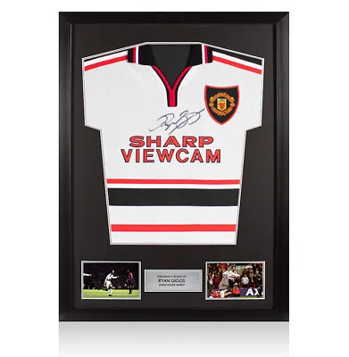 £349.99 • Buy Framed Ryan Giggs Signed Manchester United Shirt - 1999, Away Autograph