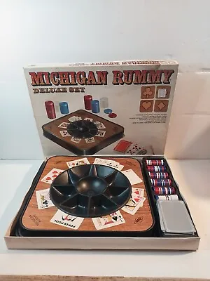 Michigan Rummy Deluxe Set - Vintage 1970 E.s. Lowe Game  • $11