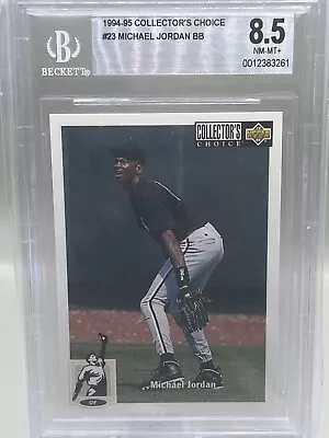 Michael Jordan MJ 1994-95 COLLECTOR'S CHOICE #23 ⚾BASEBALL⚾ GEM MINT BGS 9.5  🐐 • $29.99