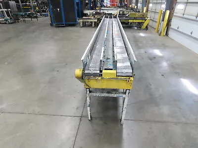 New London Engineering 7.5 X 19' Stainless Tabletop Chain Side By Side Conveyor • $4499.99