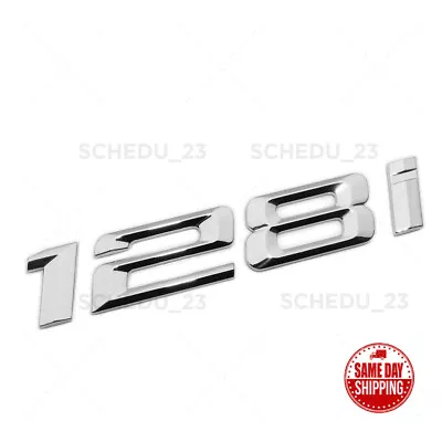 For BMW 128i Letter Emblem Badge Trunk Lid M Power Performance Sport Chrome • $10.39