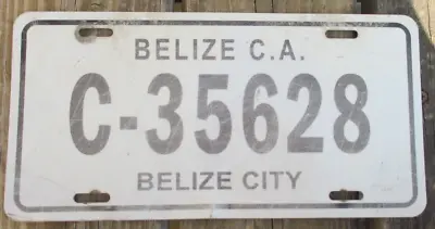 BELIZE CITY BELIZE Expired 2009 Series Plexiglass License Plate - C-35628 • $29.99