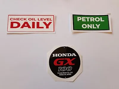 Honda GX100 Engine Sticker Set  • £9.99