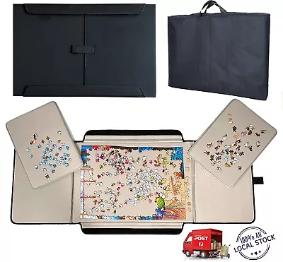 Heavy Duty Jigsaw Puzzle Board Mat Holds Up To 1000 Pieces Sleeve Bag Portable • $63.88
