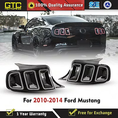 Sequential Tail Lights For 10-14 Ford Mustang Smoke Lens LED Dynamic Turn Signal • $399.99