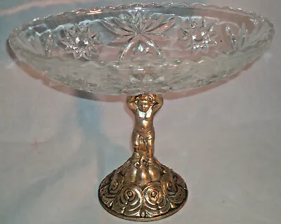 Vintage Silver Plated/Glass Dish Footed Candy/Nut  • $8