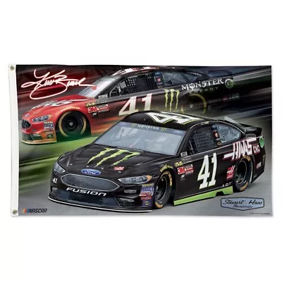 Kurt Busch 2018 Wincraft #41 Monster Energy/Haas 3 X 5 Deluxe Flag FREE SHIP • $39.99