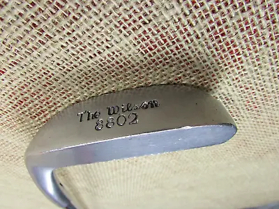 Vintage The Wilson 8802 Blade Putter Original Shaft & Leather Grip 35.5” • $100