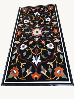 48  X 24  Marble Coffee Table Top Pietra Dura Inlay Handmade Work Home Decor • $1657.17