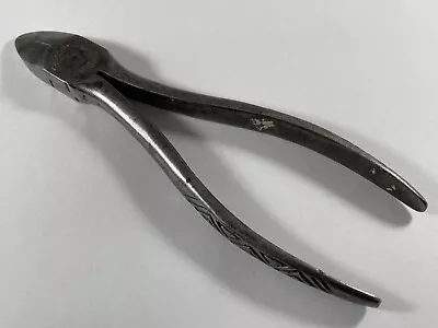 Vintage Craftsman Vanadium 6  Diagonal Cutter Pliers Diamond Handles USA 41AM • $8.99