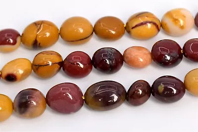 8-10MM Multicolor Mookaite Pebble Nugget Grade AAA Natural Gemstone Loose Bead • $5.35