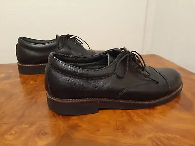 H.S.Trask Genuine Bison Leather Men's Shoes. Size 10 M. Black. • $37.99