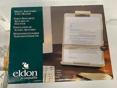 $34.99 • Buy Eldon Height Adjustable Copy Holder New Platinum Colored