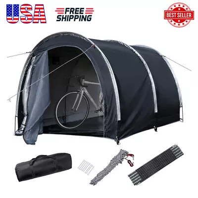 Patio Storage Shed Large Bike Cover Tent Portable Garage Shelter Outdoor Shade • $104.39