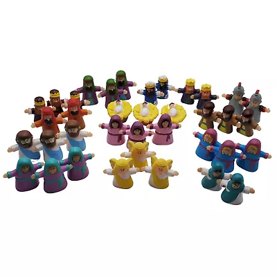 Nativity Finger Puppets Set Of 37 Jesus Mary Joseph Wise Men Angels Christmas • $43.28