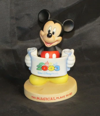 $7.99 • Buy Walt Disney World Porcelain Mickey Mouse Figurine 2003 The Magical Place To Be