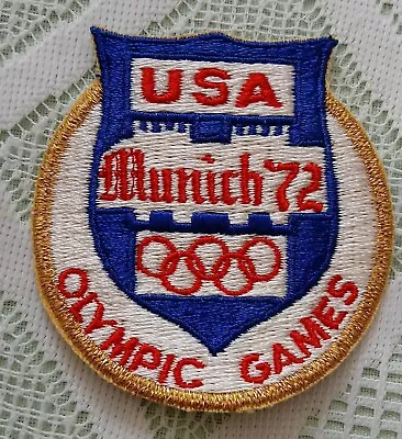 1972 Munich Olympic Patch USA Rings • $4