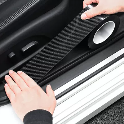 3M Carbon Fiber Car Door Plate Sill Scuff Cover Anti Scratch Sticker Accessories • $11.42