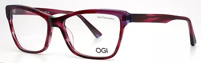 OGI Evolution 9234/2148 Ruby True Blue Womens Cat Eye Eyeglasses 53-16-140 B:38 • $45.99