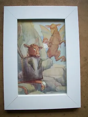 £4 • Buy Alice In Wonderland Print Margaret Tarrant Framed  Alice With Bandersnatchl 