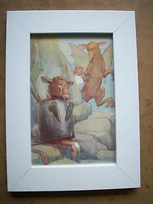 Alice In Wonderland Print Margaret Tarrant Framed  Alice With Bandersnatchl  • £4