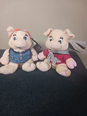 Vintage 1997 Harley Davidson Bean Bag Plush Punky And Racer The Pigs With Tags • $19.99
