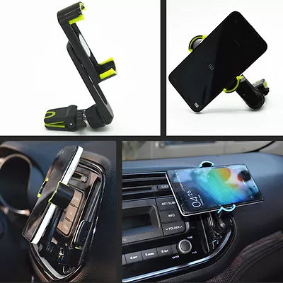 Car 360° Rocker Arm Scalable Cell Phone Holder Base Air Vent Clip Mobile Bracket • $9.20