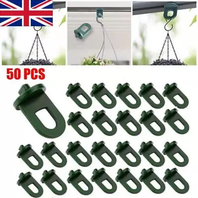 £6.94 • Buy 50PCS Plastic Greenhouse Hanging Crop Hooks Hangers Clip Garden Accessories UK