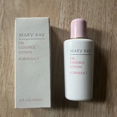 *NEW IN BOX* Mary Kay Oil Control Lotion Formula 3 For Oily Sensitive Skin 4 Oz • $19.98