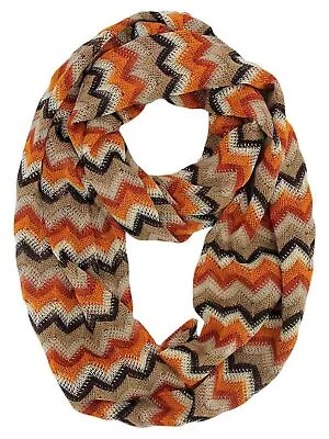 Zigzag Striped Infinity Scarf • $12.99