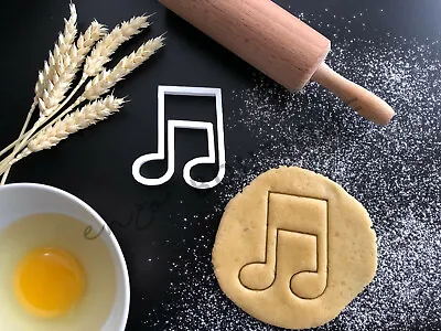 Music Note Cookie Cutter 03 | Fondant Cake Decorating | UK Seller • £4.79