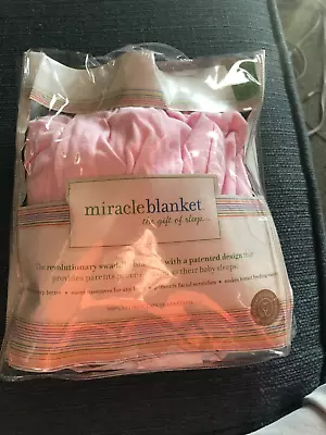 New Pink Miracle Blanket Swaddle. One Size Newborn-14 Weeks. • $13.50