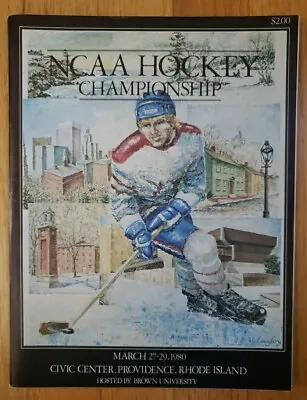 1980 NCAA Mens Frozen Final Four Hockey Program North Dakota Northern Michigan • $49.99