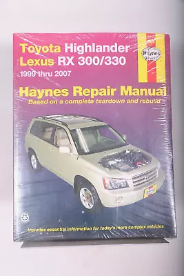 Highlander Lexus RX Repair Manual 2007 2006 2005 2004 2003 2002 2001 2000 1999 • $29.95