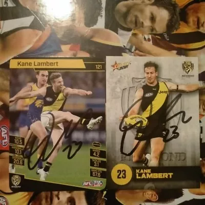 $9.99 • Buy Kane Lambert Signed AFL Card Richmond Signed AFL Football Card