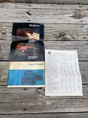 1969 VW Volkswagen Beetle Sedan Original Owner’s Manual + Dealer Price Guide + • $39.99